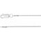.75mm 14k White Gold Box Chain Bracelet, 7"