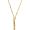 14k Yellow Gold Diamond Initial 'J' 1/8 Cttw Necklace, 16" (GH Color, I1 Clarity)