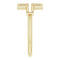 Embossed Cross 14k Yellow Gold Ring