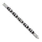 Men’s Titanium & Sterling Silver Diamond Bracelet – 8.5”, 0.10 CTW, Two-Tone Finish