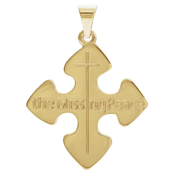 10k Yellow Gold The Missing Peace Pendant