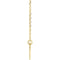 Pierced Cross Heart 14k Yellow Gold Necklace 18"