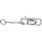 14K White Gold 1.5mm Rope Chain Rope Extender Safety Chain Chain, 4.75"