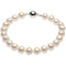 Freshwater Cultured White Pearl Strand Bracelet, 8 MM - 9 MM, Sterling Silver 7.75 Inches