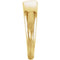 Botonee Bead Finish Cross 14k Yellow Gold Pendant