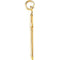 Suffering Cross 14k Yellow Gold Pendant
