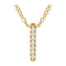 Diamond Bar Necklace in 14k Yellow Gold, 16-18" (.05 Ctw, Color H+, Clarity I1)