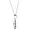 Diamond Octagon Vintage Style Pendant Necklace in Sterling Silver, 18" (.04 Cttw)