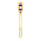 Amethyst 7-Stone 3.25mm Ring, 14k Yellow Gold