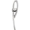 Curved Slide Cross Sterling Silver Pendant (36.75X22.25 MM)