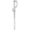 Diamond Solitaire Knot Cross Pendant, Rhodium-Plated 14k White Gold (.01 Ct, G-H Color, SI1 Clarity)