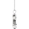 Infinity Love Ash Holder Rhodium-Plated 10k White Gold Pendent Necklace, 18" (27.00X9.00 MM)