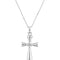 Sterling Silver Ash Holder Cross Necklace 18"