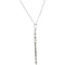 Diamond Vine Key Pendant Sterling Silver Necklace, 18" (1/10 Cttw)