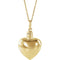 Heart Ash Holder 10k Yellow Gold Pendent Necklace with Packaging, 18" (27.00X16.00 MM)
