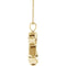 Infinity Love Ash Holder 10k Yellow Gold Pendent Necklace, 18" (27.00X9.00 MM)