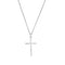 Suffering Cross Sterling Silver Necklace, 18"