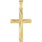 Christian Cross 14k Yellow Gold Pendant (21x14 MM)