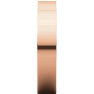 10k Rose Gold 4mm Slim-Profile Flat Band