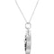 Sterling Silver Fleur De Lis Ash Pendant Necklace 18"