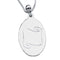 Sterling Silver and 14k Yellow Gold Plate Never Forget Round Pendant Sterling Silver Necklace 18"