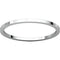 Rhodium-Plated 14k White Gold 1mm Slim-Profile Flat Band