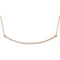 Diamond Bar Necklace in 14k Rose Gold, 16-18" (1/6 Cttw)