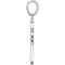 Platinum Ornate Floral-Inspired Cross Pendant (17.80X13.70 MM)