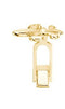 14k Yellow Gold Fleur de Lis Cuff Link, Single