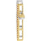 Diamond Cross 14k Yellow and 14k White Gold Pendant (GH Color, I1 Clarity, 1/4 Cttw)