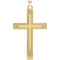 Cross with Embossed Cross Inside the Cross 14k Yellow Gold Pendant
