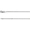 1.75mm 14k White Solid Diamond Cut Cable Chain Bracelet, 7"