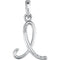 5-Stone Diamond Letter 'I' Initial 14k White Gold Pendant Necklace, 18" (.03 Cttw, GH, I1)