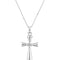 Sterling Silver Ash Holder Cross Necklace 18"