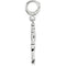 Petite Four Leaf Clover Sterling Silver Charm, Easy Clip-on Clasp