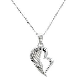 Sterling Silver The Broken Wing Pendant With Chain, 18"