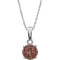 Brown Diamond Pendant Necklace in Rhodium Plate 14k White Gold, 18" (1/5 Cttw)
