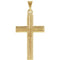 Childrens 14k Yellow Gold Miligrain Cross Pendant