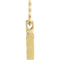 Petite Cross 14k Yellow Gold Pendant Necklace 16" and 18"