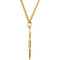 Four-Way Medal 24k Yellow Gold Plated Sterling Silver Pendant Necklace, 24" (34.51X28.96 MM)