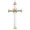 Two-Tone Cross Rhodium-Plated 14k White and Yellow Gold Pendant (49X26.25MM)