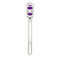 Platinum Amethyst 7-Stone 3.25mm Ring, Size 6.75