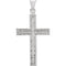 Design Cross 14k White Gold Pendant