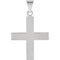 Boy's and Girl's Greek Cross 14k White Gold Pendant