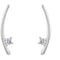 Platinum Diamond Ear Climbers (.125 Ctw, G-H Color, SI2-SI3 Clarity)