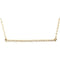 Diamond Bar Necklace in 14k Yellow Gold, 18" (1/3 Cttw )
