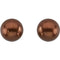 Freshwater Cultured Chocolate Pearl 14kt Yellow Gold Earrings (9.0-9.5 MM)
