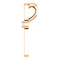 Diamond Solitaire Cross 14k Rose Gold Pendant (.03 Ct, G-H Color, I1 Clarity)