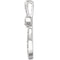 Diamond Accented Milgrain Cross Pendant, Rhodium-Plated 14k White Gold Pendant (.01 Ct, H+ Color, I1 Clarity)