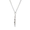 Crucifix Cross Sterling Silver Nacklece, 24"